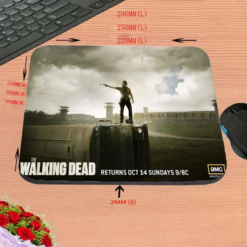 Mairuige Mairuige  New Arrivals Wholesale The Walking Dead Class Poster Cute New Optal Mouse Soft Comfort Mouse Pad Mat Me Pad