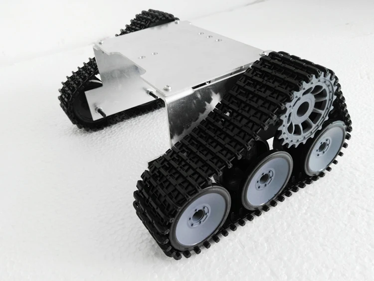 

NEW ROT-4 metal robot tank chassis platform DIY kit cawler for arduino