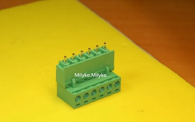 

100PCS 2EDG-5.08-6P + 2EDGV-5.08-6P 2EDG 2EDGV 6Pin 5.08mm Straight Pin Plug-in Screw Terminal Block ROHS