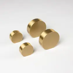 Modern Brushed Brass Kitchen Cabinet Knobs Gold Cupboard Dresser Drawer Pulls and Knobs-1Pack