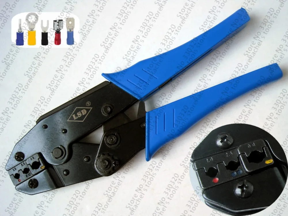 LS-056YJ Hand terminal crimping tool/plier for crimp insulated terminal and connector 1-6mm2