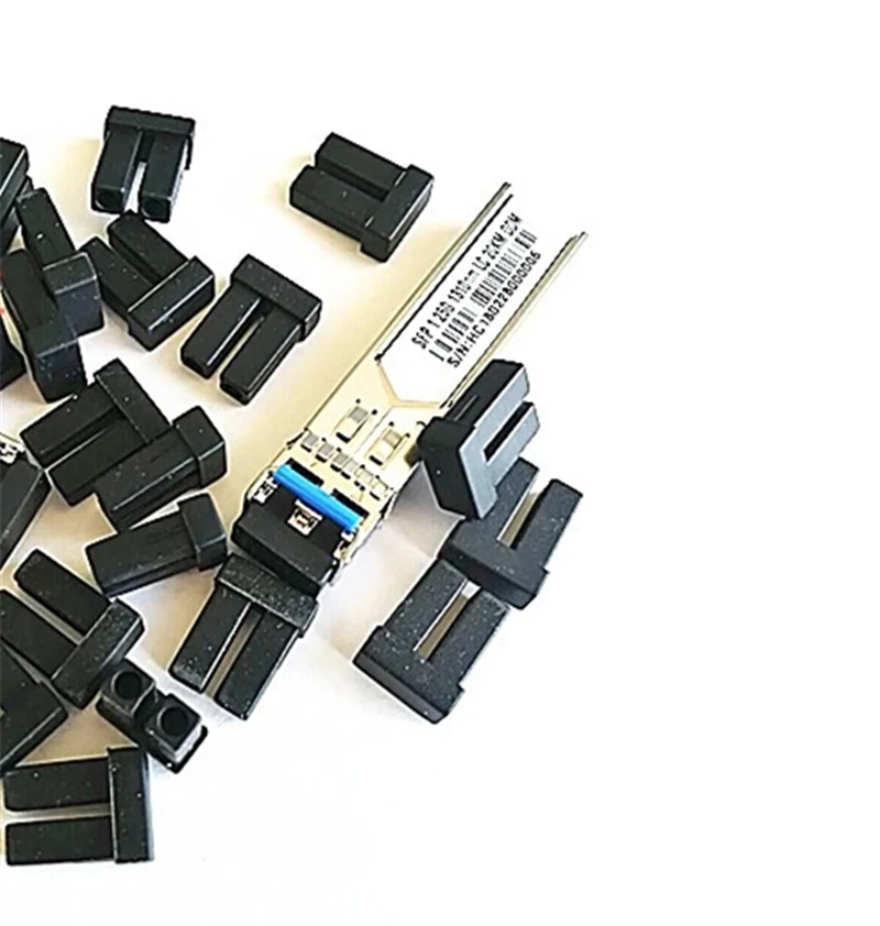 LC dust cap for SFP module dual fiber LC dx connector duplex fiber optic dust cover silicone ftth free shipping ELINK 100pcs