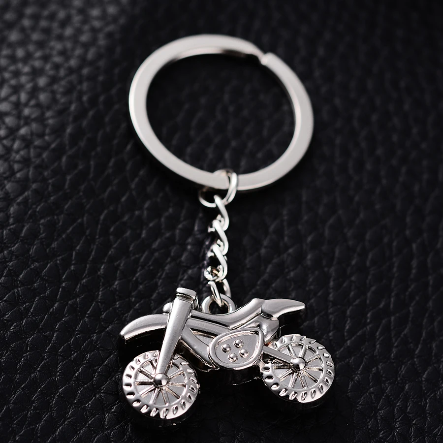 10PCS Creative Motocross Styling Metal Key Chain Ring Holder Motorcycle Keyfobs sleutelhanger Charm Novelty Jewelry Gift J015