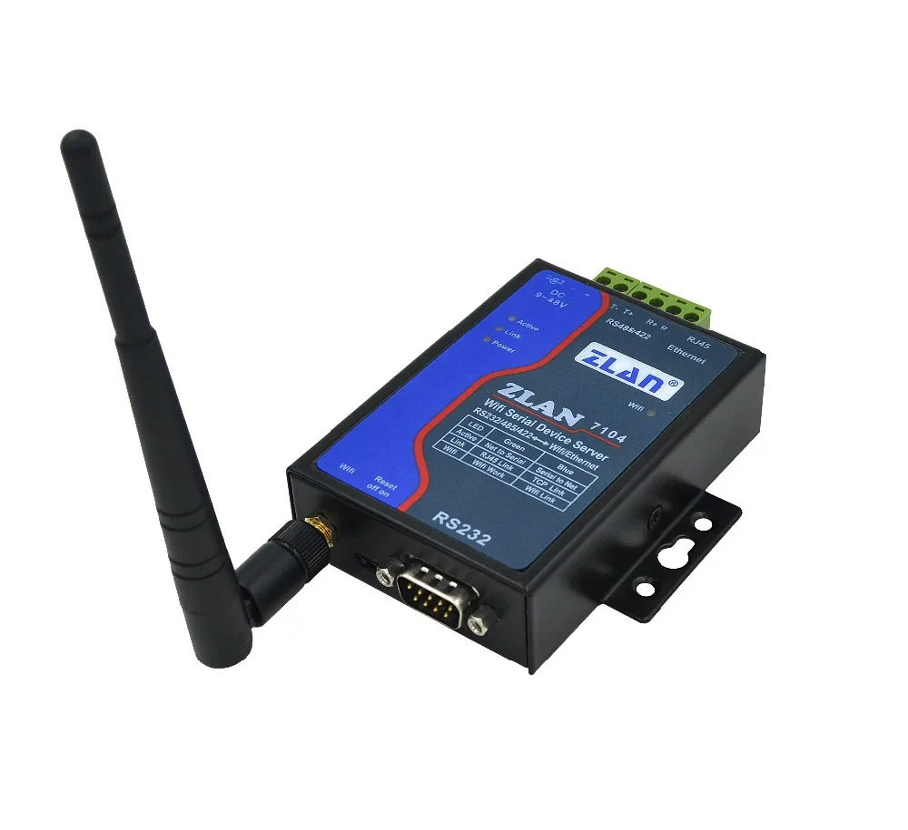 servidor serial 232 para wifi 485 para wifi 422 a wifi zlan7104 01