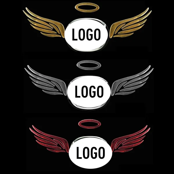 

5 Pieces 3D Angel Wings Style Demon Sticker Car Emblem Logo Paper Car-Styling for Volkswagen Nissan Benz Toyota Chevrolet
