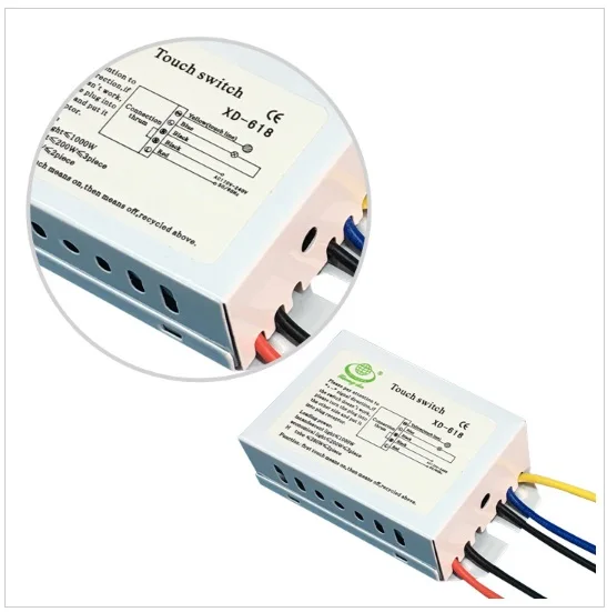 XD-618 On/OFF Touch Switch for Energy Saving Lamp and Light Pipe etc, 170-240VAC