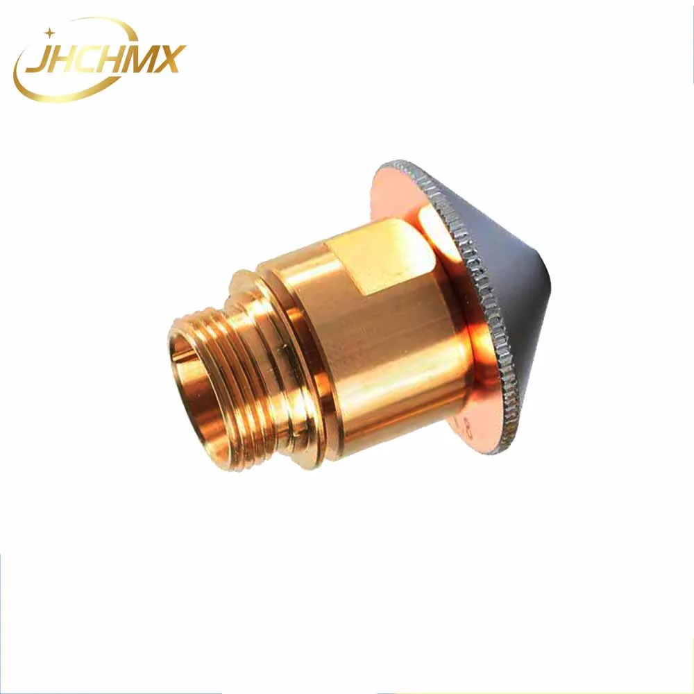 O envio gratuito de 5 pçs/lote highyag adaptador bicos corpo titular cobre han's fibra cabeça do laser conector