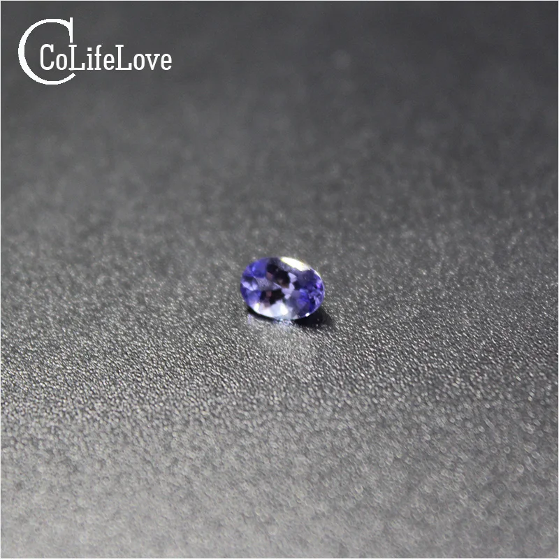 0.7 ct natural tanzanite loose gemstone for ring or pendant 5mm*7mm VS grade oval cut tanzanite loose stone