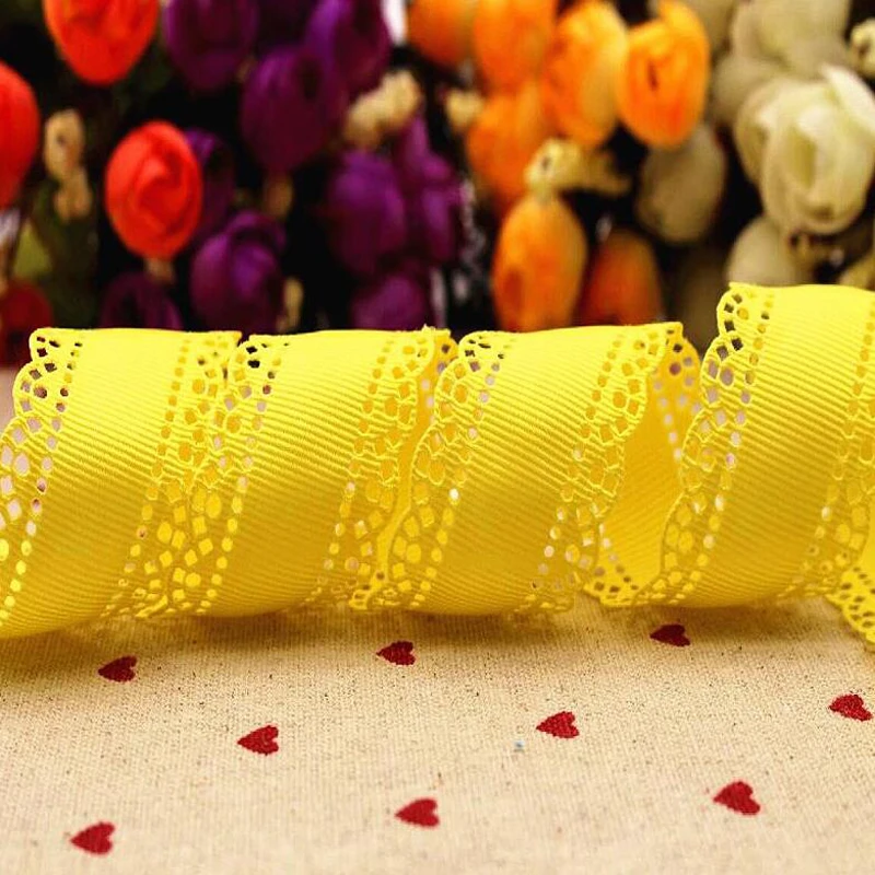 10 yards 30mm lace ribbon DIY handmade materials headdress bow hair clothing materials grosgrain