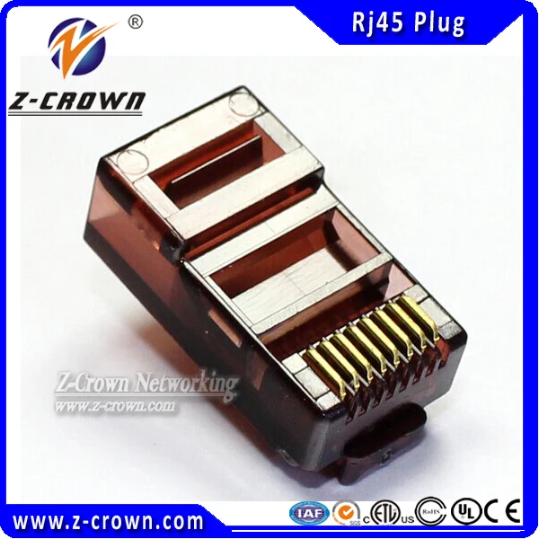 Dark Blue Cat5e RJ45 8P8C UTP Plug  Color  Connector 30U gold plating 50pcs/lot