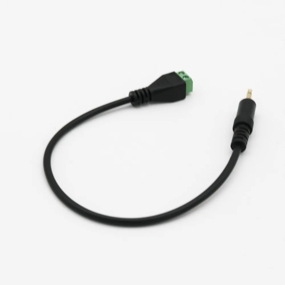 1 шт. 3,5 мм 1/8 дюйма моно TS штекер 2-полюсный на 2-контактный AV-винт видеощит балун клеммный разъем разъем беспаечный блок адаптер кабель