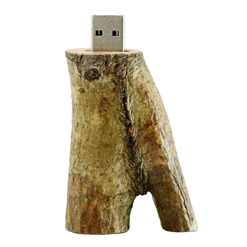 Usb 3.0!Novetly usb flash drive natural Wooden model tree branch memory stick pendrive 4GB 8GB 16GB 32G thumb drive usb Creative