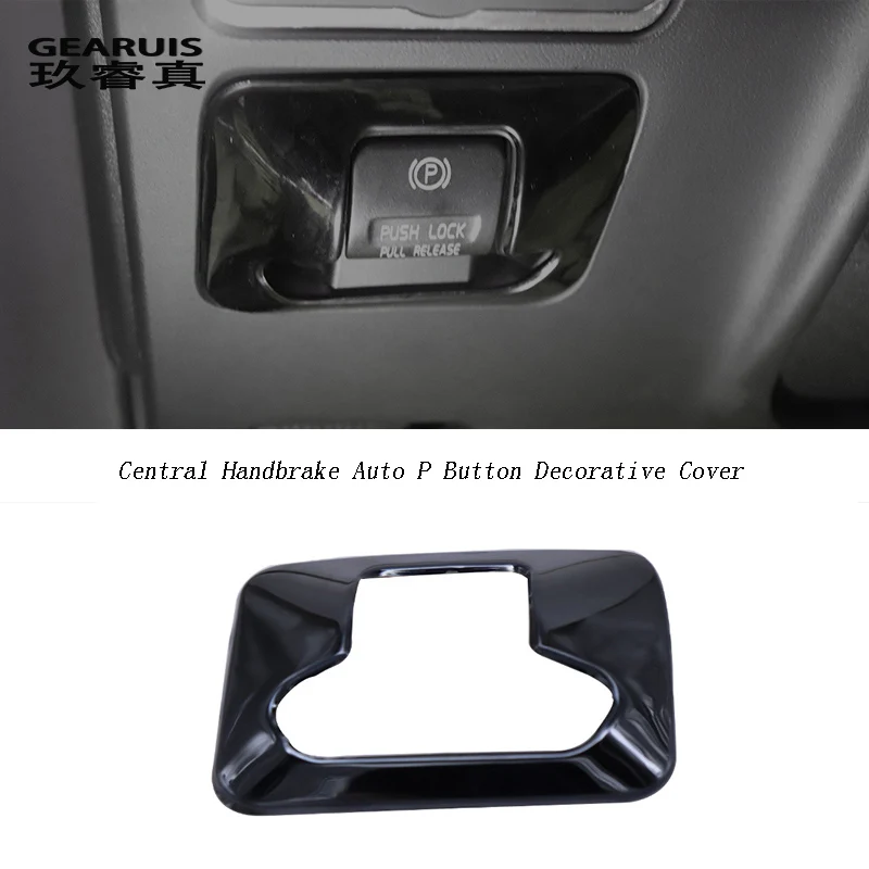 Car Styling Central Handbrake Auto P H Button Decorative Cover Sticker Trim For Volvo XC60 X70 V60 S60 Interior auto Accessories