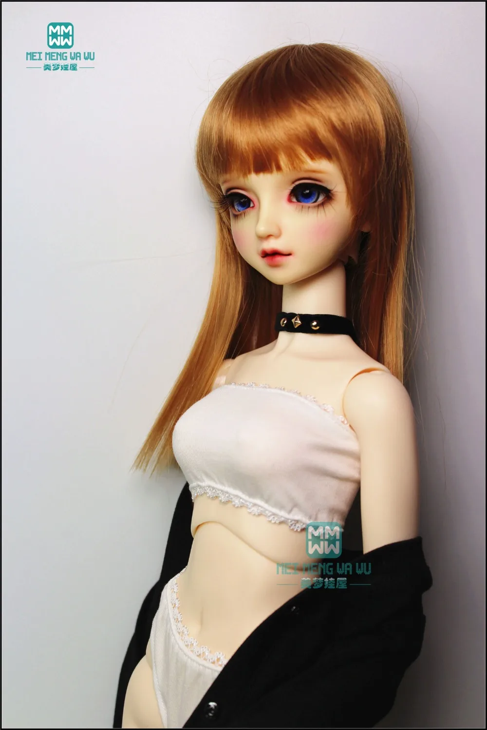 BJD dolls  clothes accessories fits 1/3 1/4 1/6 BJD YOSD DD SD GEM,XAGADOLL Doll fashion pink Tube top panties