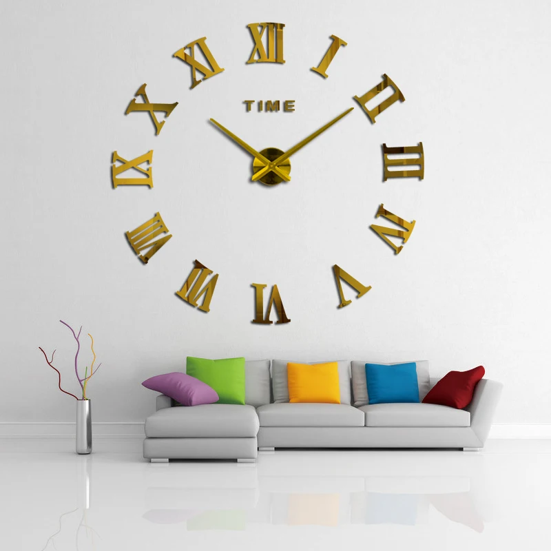 special offer acrylic mirror wall clock diy stickers still life clocks living room clocks home decoration modern quartz watch