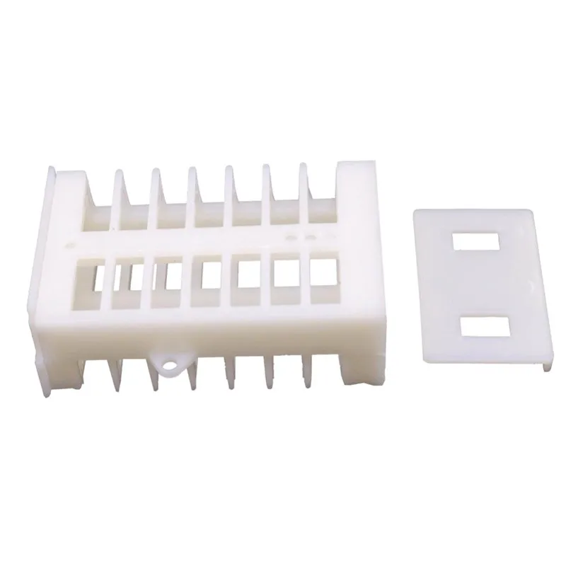 100 Pcs 48.5*30*17mm Removable Bee Cage Beekeeping Equipment Beekeeping Supplies Of High-quality White Plastic Bee Queen Cage