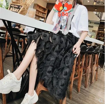 Chiffon Eye Flower Fabric Peacock Feather Cut Tassel Clothing Handmade DIY Fashion Fabrics