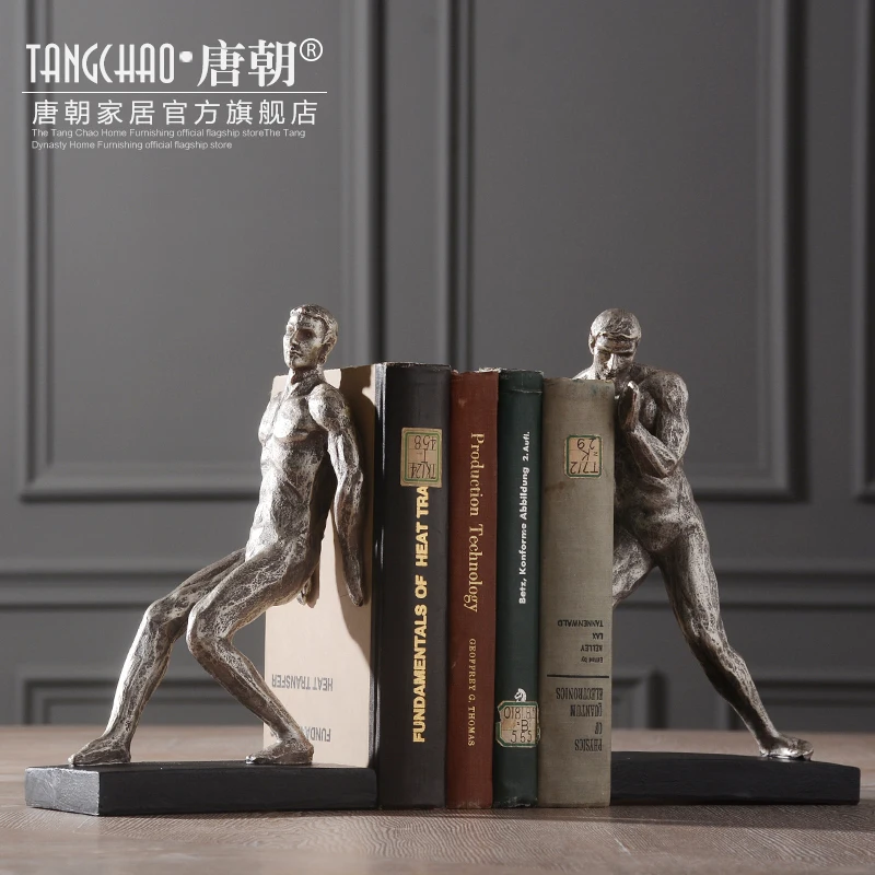 

unicorn human body book American antique gymnastics human Bookends of Scandinavian minimalist decor Home study decoration