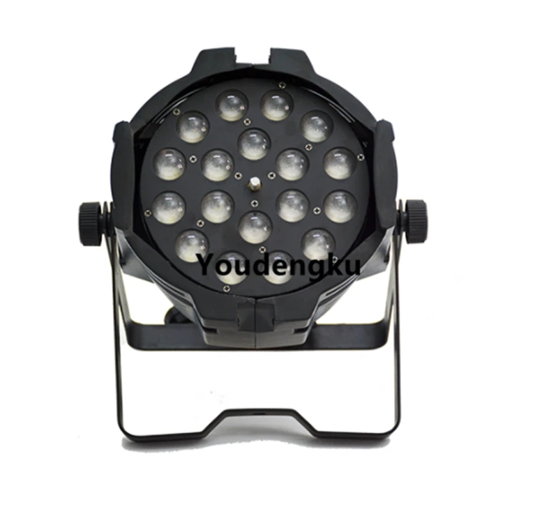 8 pieces 18x18w 6in1 RGBWA UV zoom par led par dmx512 led wash par 64 can light