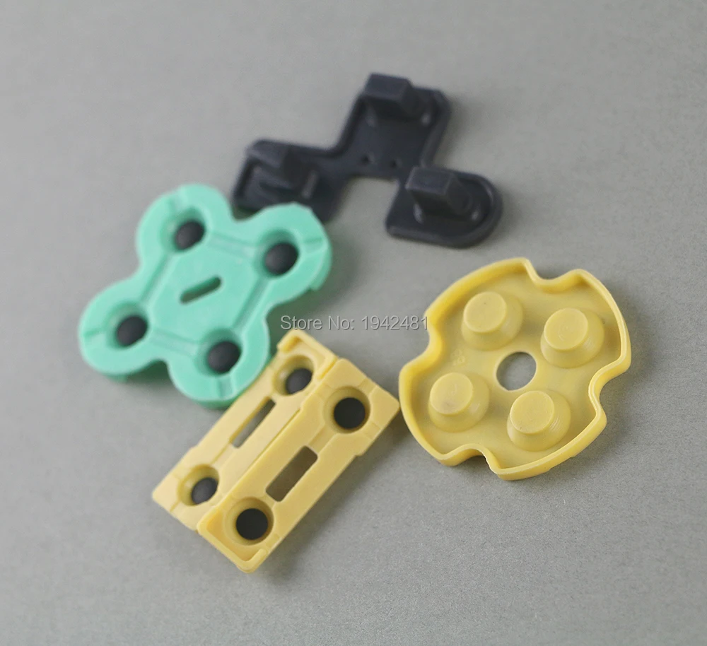 50set per Sony PS2 Controller riparazione cuscinetti in silicone di gomma conduttiva per Playstation 2 maniglia una versione di ricambio