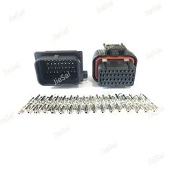 34 Pin 4-1437290-0 Female And Male Tyco AMP Auto Oil Gas Connector 6437288-1