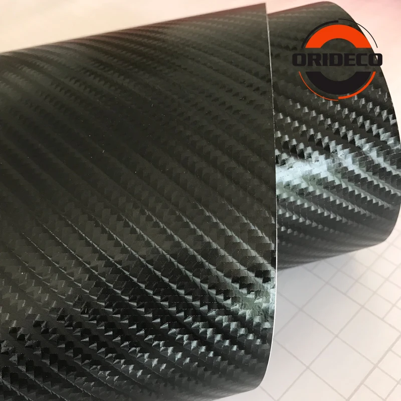 

New Arrival 1.52*20m/roll Black 6D carbon foil 6D carbon wrap film for car wrapping with air free bubbles