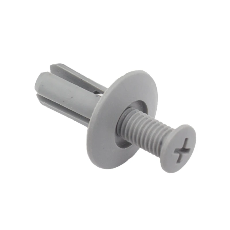 50PCS Universal Purpose Push in 8mm Trim Panel Hood Fixed Expansion Retainer Fastener Rivet Plastic