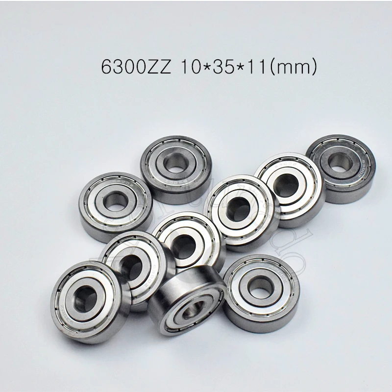 

6300ZZ 10pcs Bearing 10*35*11(mm) chrome steel Metal Sealed High speed Mechanical equipment parts