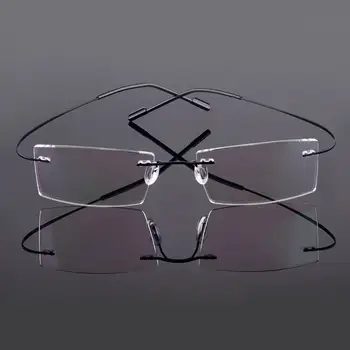 Gmei ऑप्टिकल फैशन रिमलेस ग्लासेस फ्रेम मेमोरी अलॉय आईग्लासेस प्रिस्क्रिप्शन अल्ट्रालाइट फ्लेक्सिबल फ्रेम्स 9 कलर्स T8089 8 best sales ऑप्टिकल फ्रेम - №7