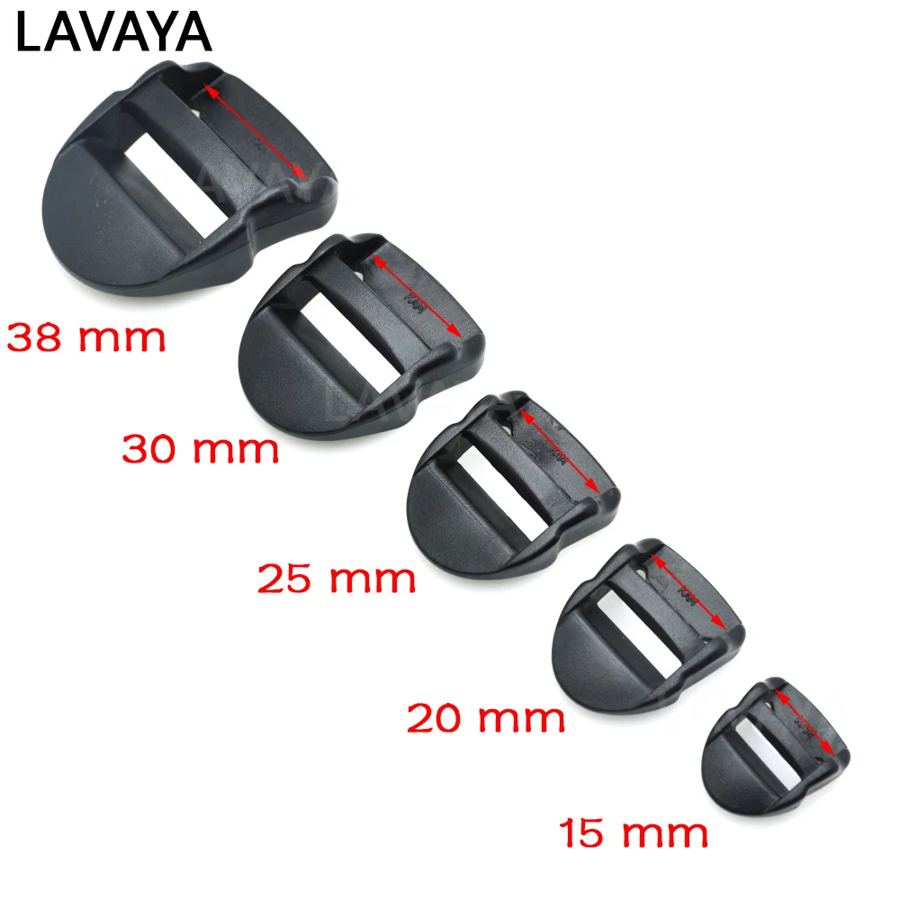 1pcs 15mm 20mm 25mm 30mm 38mm Ladder Lock Slider Plastic Buckles Backpack Straps For Student bag Travelling bag