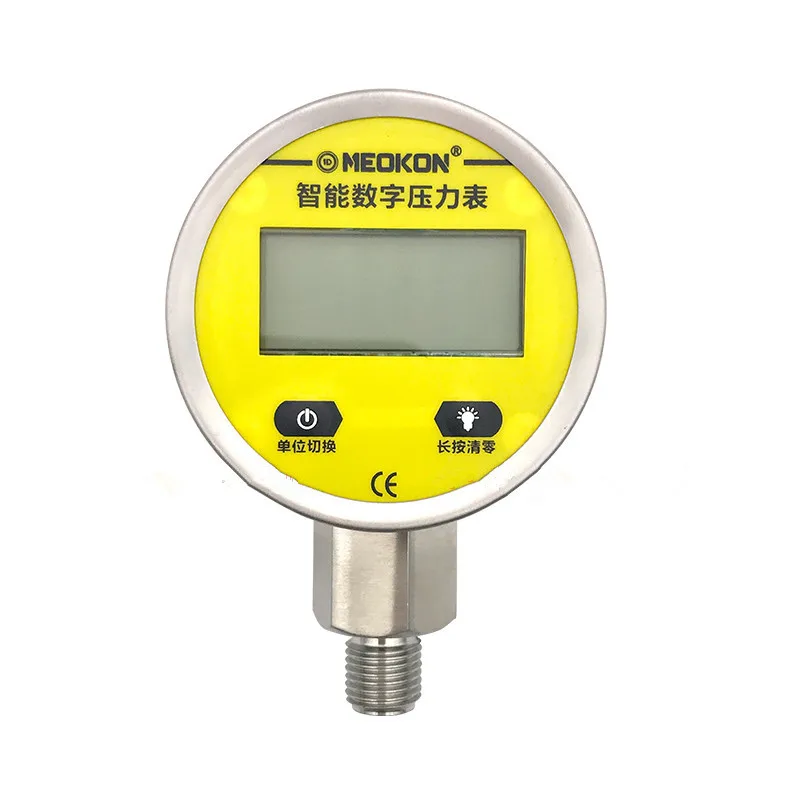 Pressure Gauge Intelligent Digital Display Stainless Steel High Precision Electronic Oil and Gas Water Pressure 0.6Mpa-25Mpa