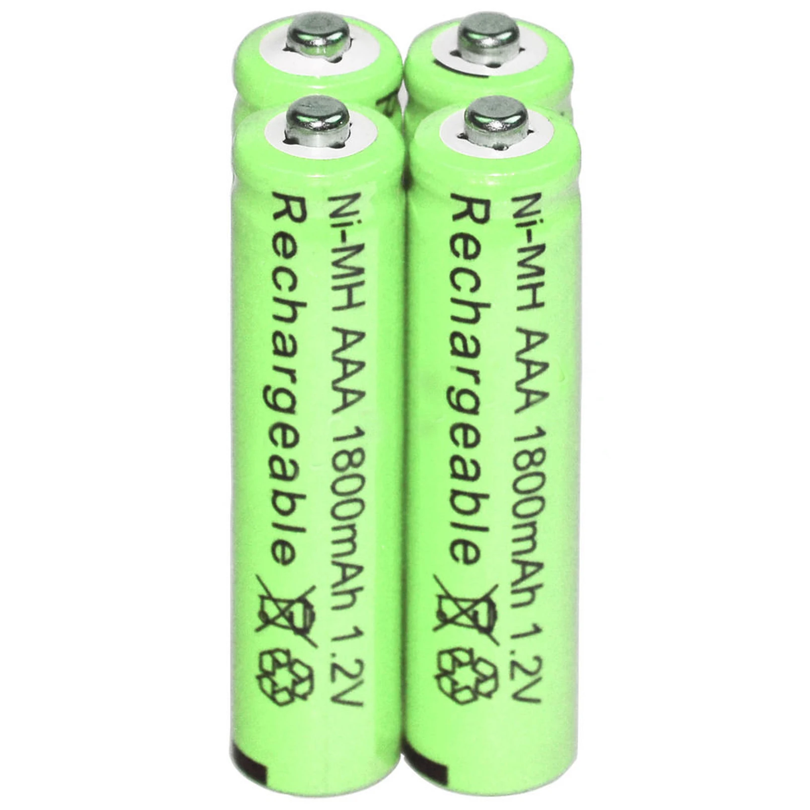 4/12/20/28/32/44pcs AAA batterie Al Nichel Idruro di Massa della batteria Ricaricabile NI-MH 1800mAh 1.2V Verde