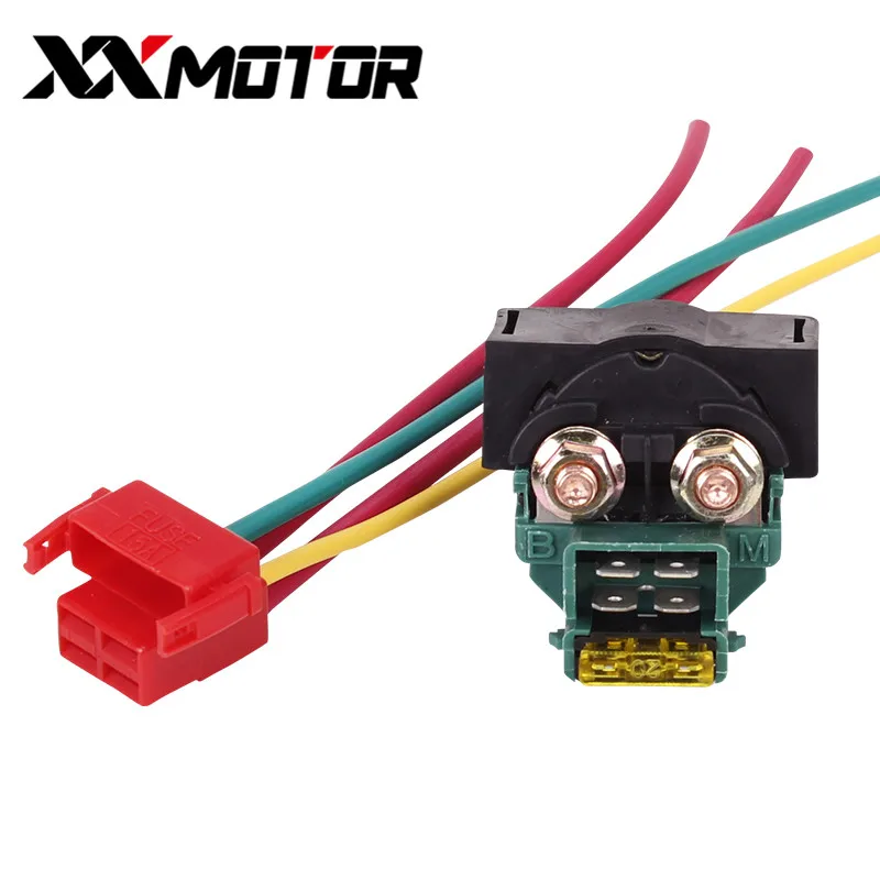 Motorcycle electrical parts Igniter key switch starter solenoid Relay with Plug for HONDA Steed 400 600 VT250 MC19 CBR250