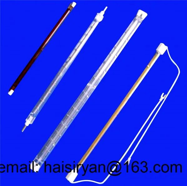 customized 2000w 500mm far Single tube Electric halogen IR quartz glass heater lights