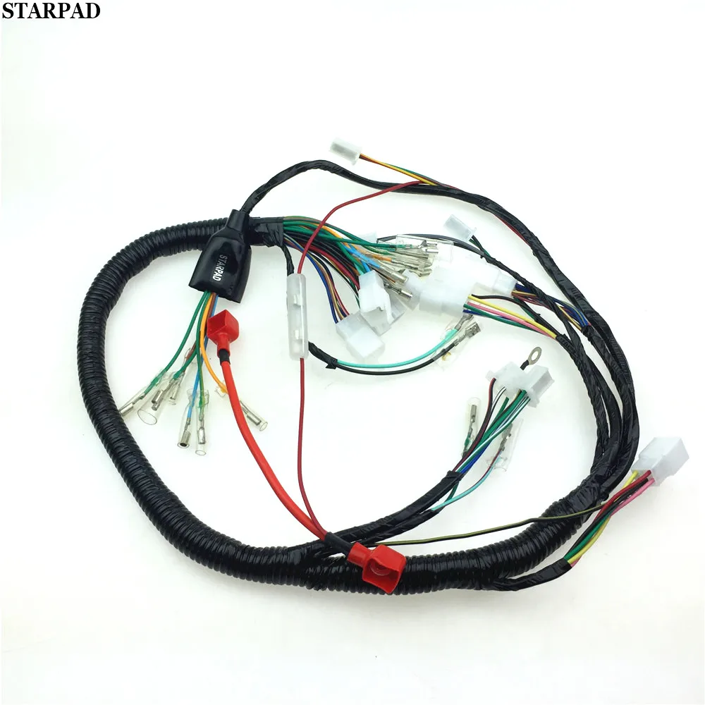 STARPAD For Motorcycle Cable CG125 for Honda 125 five-speed line giraffe DAX main / cable, the entire vehicle wiring harness