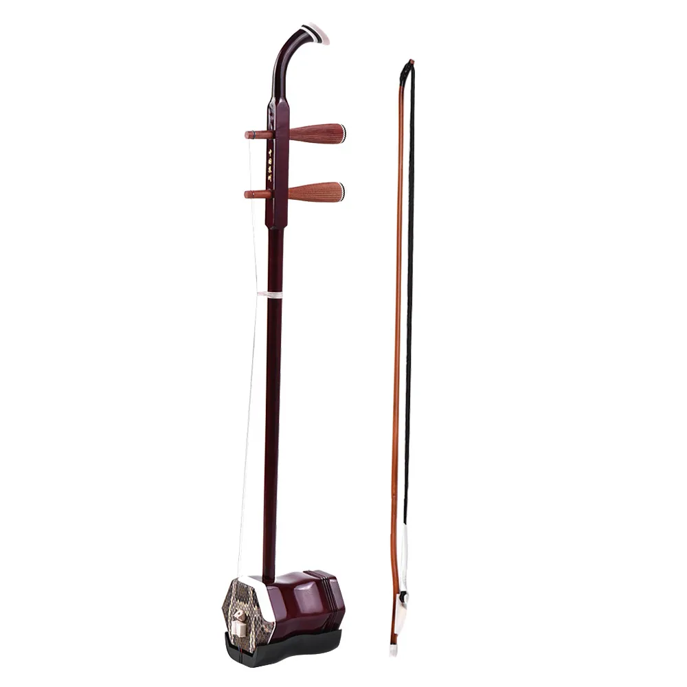 Erhu Chinese 2-string Violin Fiddle Stringed Musical Instrument Solidwood Chinese Traditional String Instrument