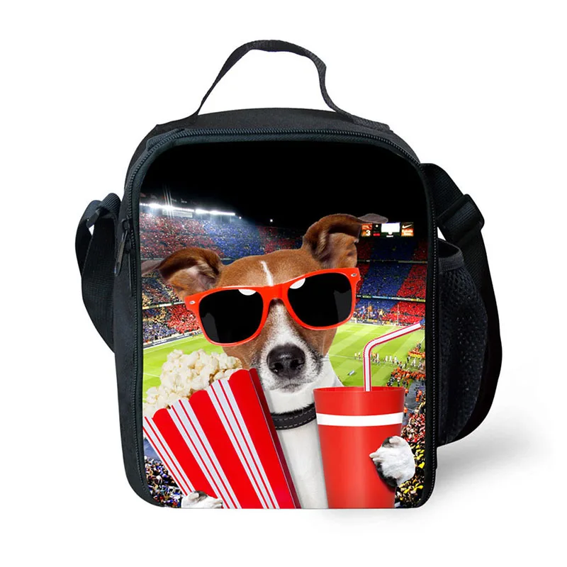 

kids lunch bag for school pet dog prints bag thermal lunch bag for children small lunch box with water bottle pocket