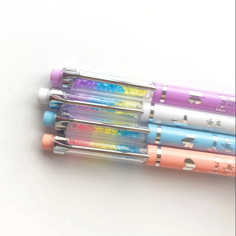 2X Elegant Rainbow Colorful Diamond Automatic Mechanical Pencil 0.7mm