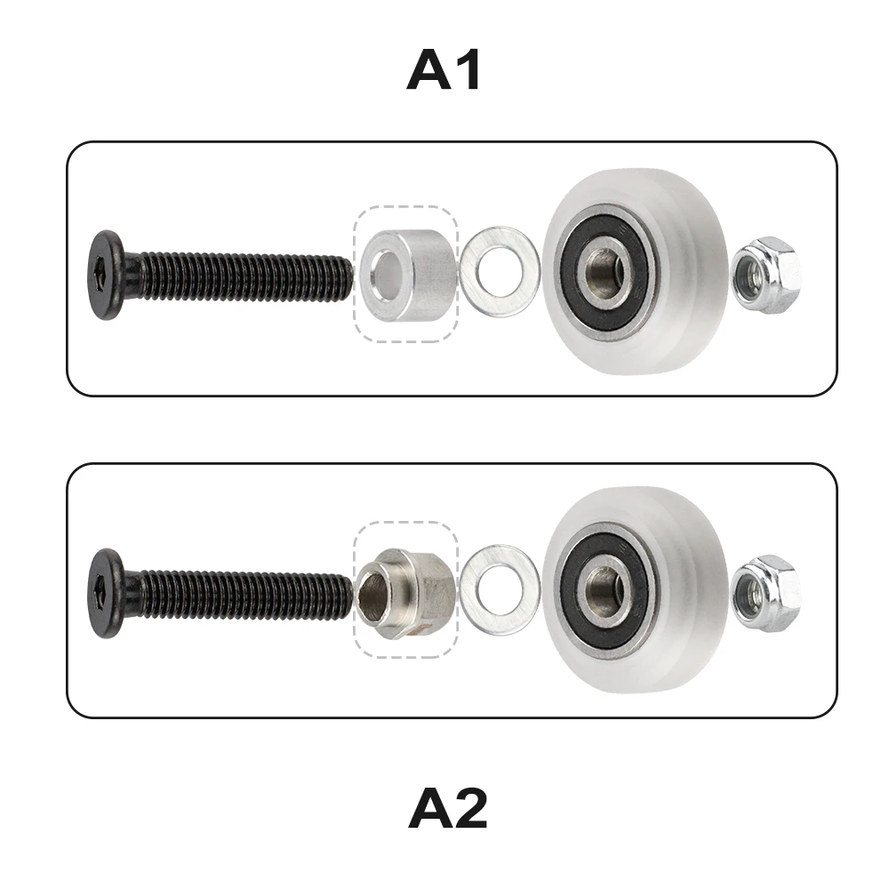 

1Set Strong Solid V wheel Kit for Openbuilds V-Slot rail,OX CNC, solid wheel Linear Extrusion 3D Printer RepRap CNC