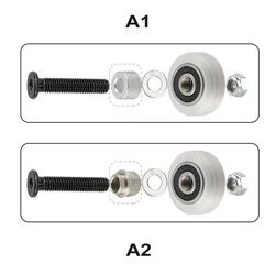 Kit de roue en V solide pour Openbuilds, rail à fente en V, OX CNC, roue solide, extrusion linéaire, imprimante 3D, RepRap CNC, bain, 1 ensemble