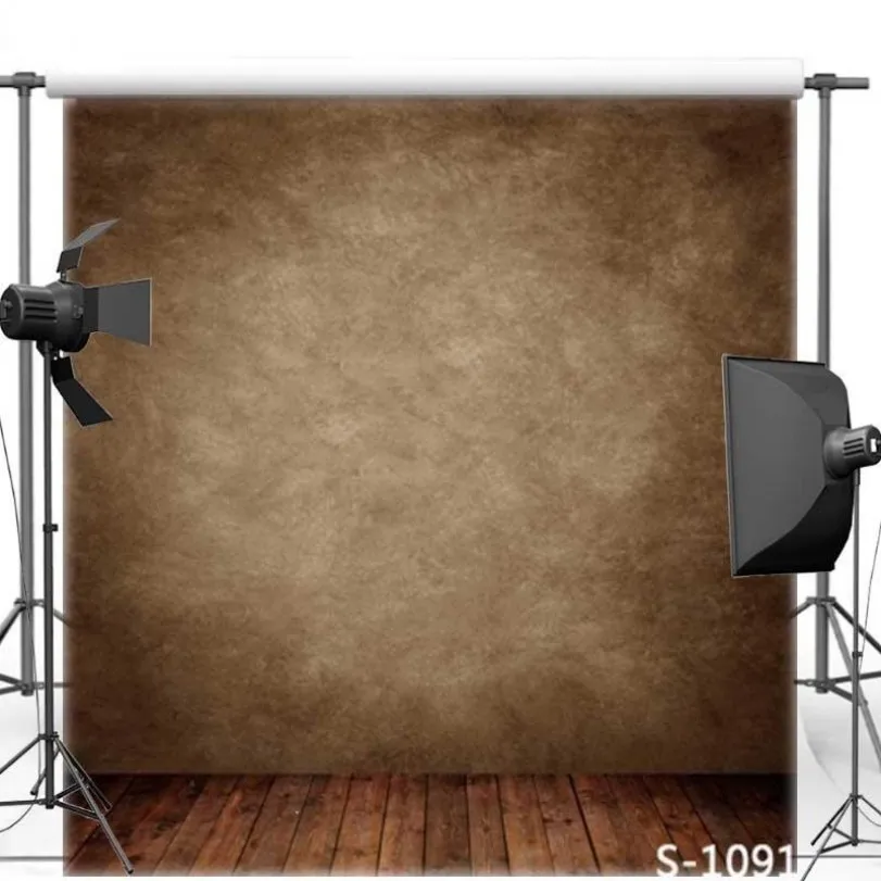 

Brown Wall Wood photo studio background polyester or Vinyl cloth High quality Computer print party backdrop