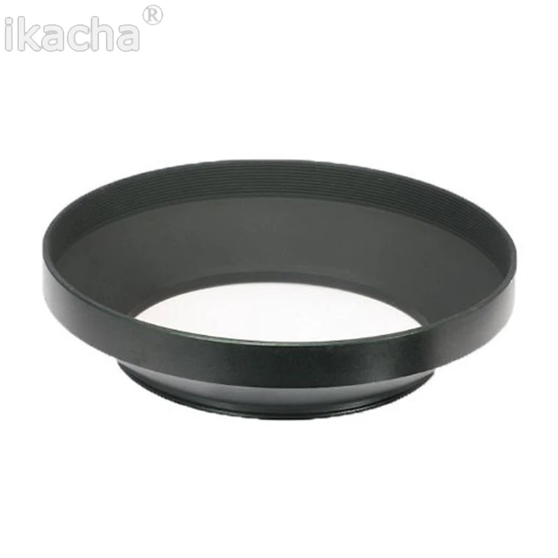 49 52 55 58 62 67 72 77 82mm Black Camera Metal Lens Hood Wide Angle Screw In Mount Lens Hood for Canon Nikon for Sony Pentax