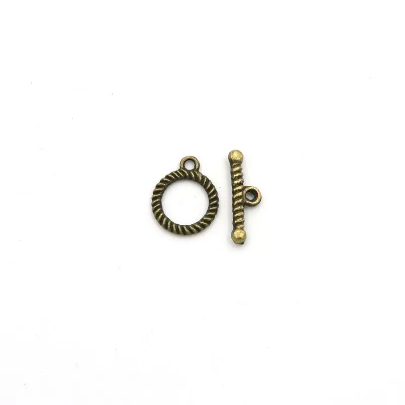 10 Sets Gold-Platte Silber Farbe Herz Blume Verschluss Armband Toggle Verschluss Für Schmuck Machen Diy Zubehör Großhandel Groß – Detail 16
