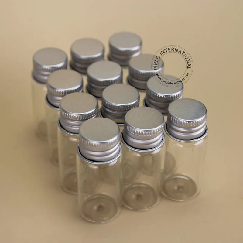 Promotion Excellent Make Up Tools 10ml Glass Sample Bottle With Aluminium Cap,Cosmetic Container Refillable Packaging