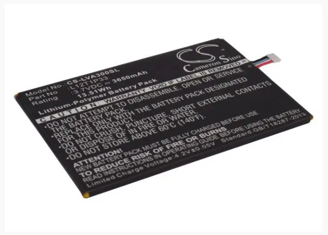 Cameron Sino 3650mAh battery for LENOVO Ideapad A1000L-F60041 A1010 A3300-T A1010-T A5000 A3000 A7-30 A3000-H L12D1P31 L12T1P33