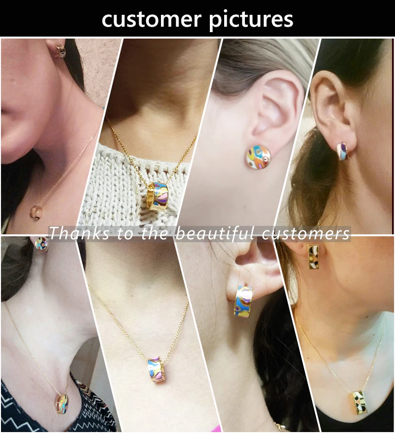 Color Culture Exquisite  Costume Women Necklace Gold-color Purple Flowers Jewelry Set