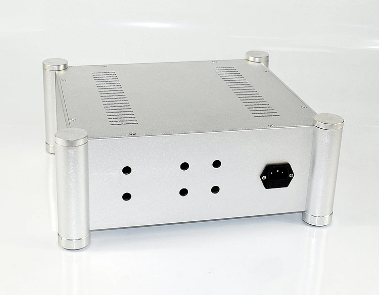 VU Meter Silver All aluminum amplifier chassis / Tube / Pre-amplifier chassis / AMP Enclosure / case / DIY box (355*145*315mm)