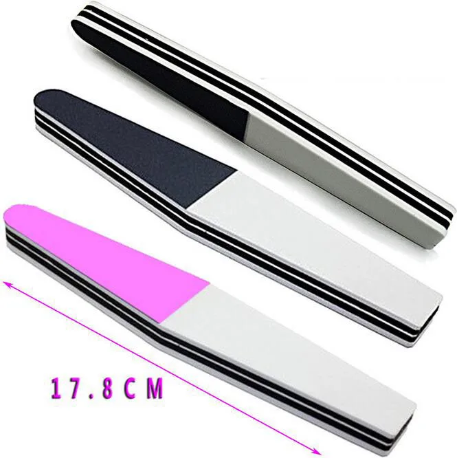 10 pcs/lot diamond nail  polishing file nail shiner  3 step nail buffer