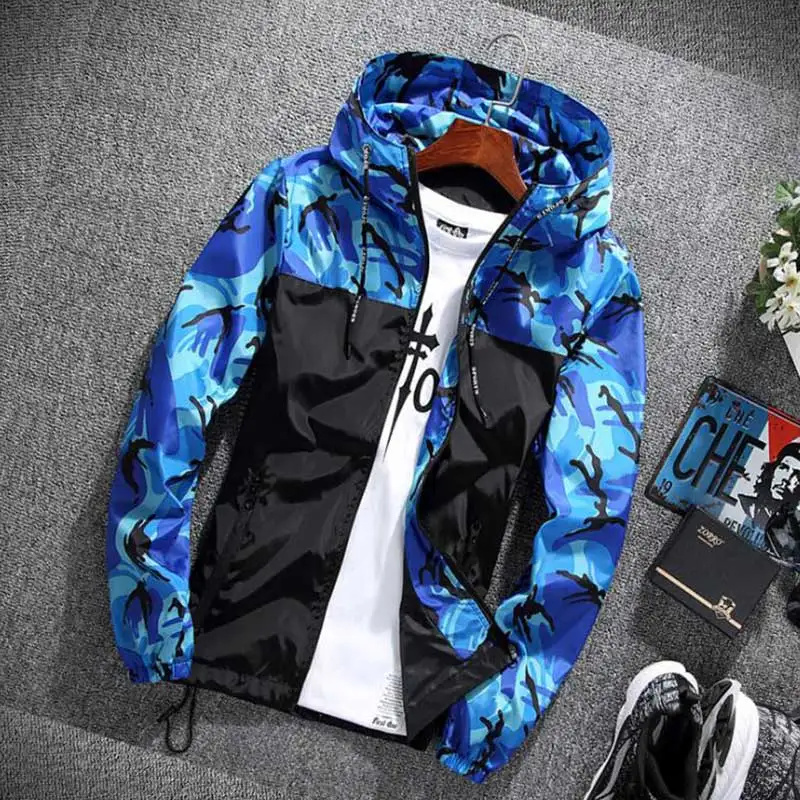 Spring Autumn Coat Men Jacket Camouflage Young Couples Outerwear Colorful Tops Clothes Casual Big Boys Jackets for Men MY015