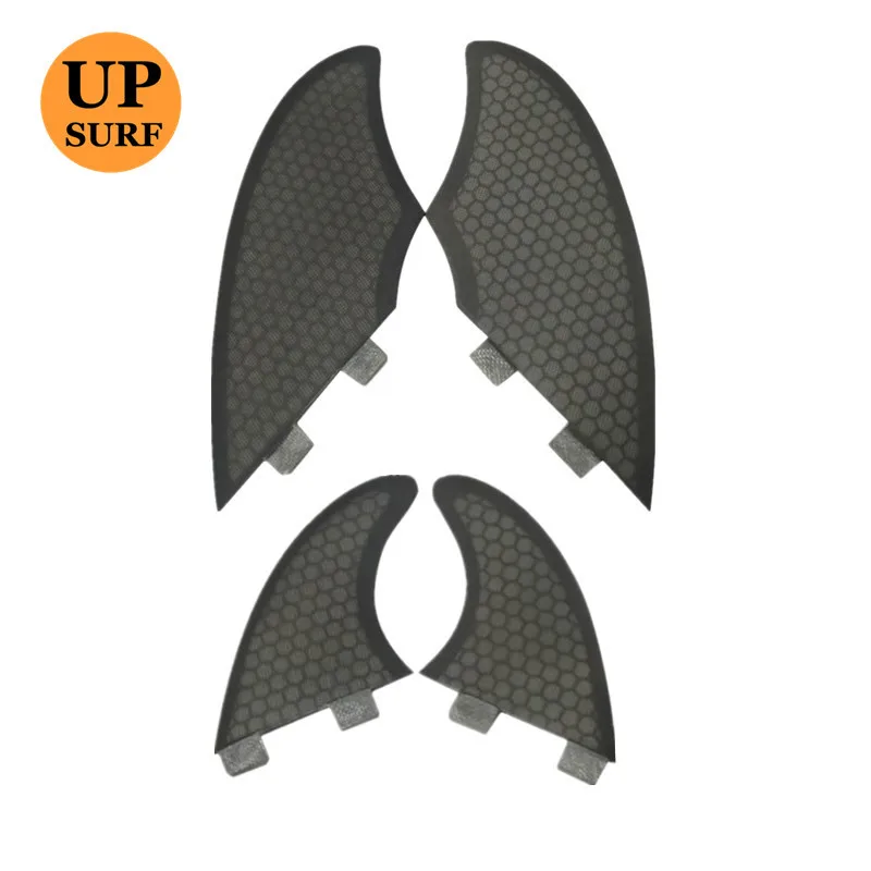 Surf Fins Double Tabs quad fins set keel fins/GX Black quillas twin fins small surfboard accessories in surfing